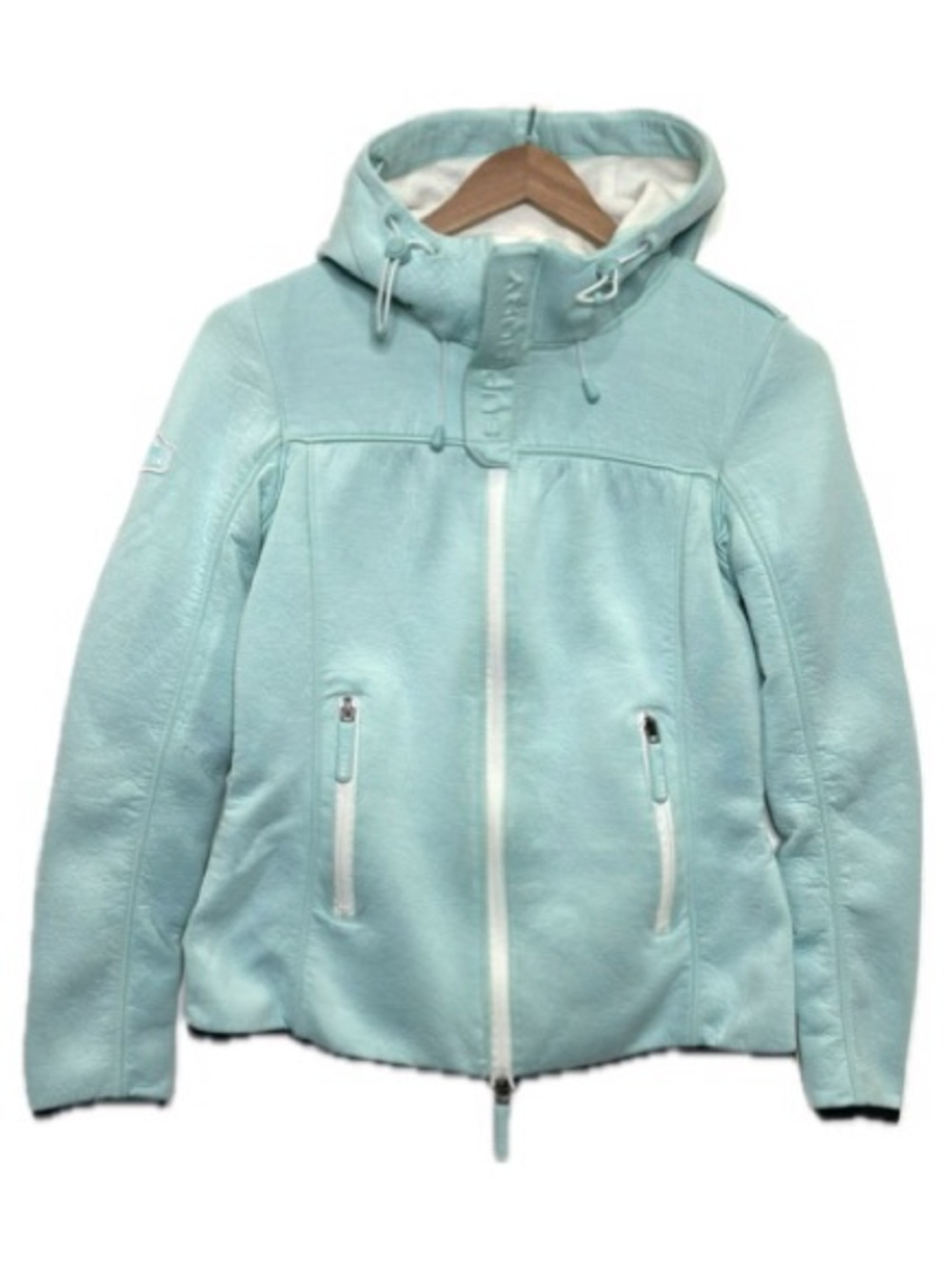 Superdry Prism Windtrekker Hooded Fleece Jacket Womens Size XS Aque Full Zip